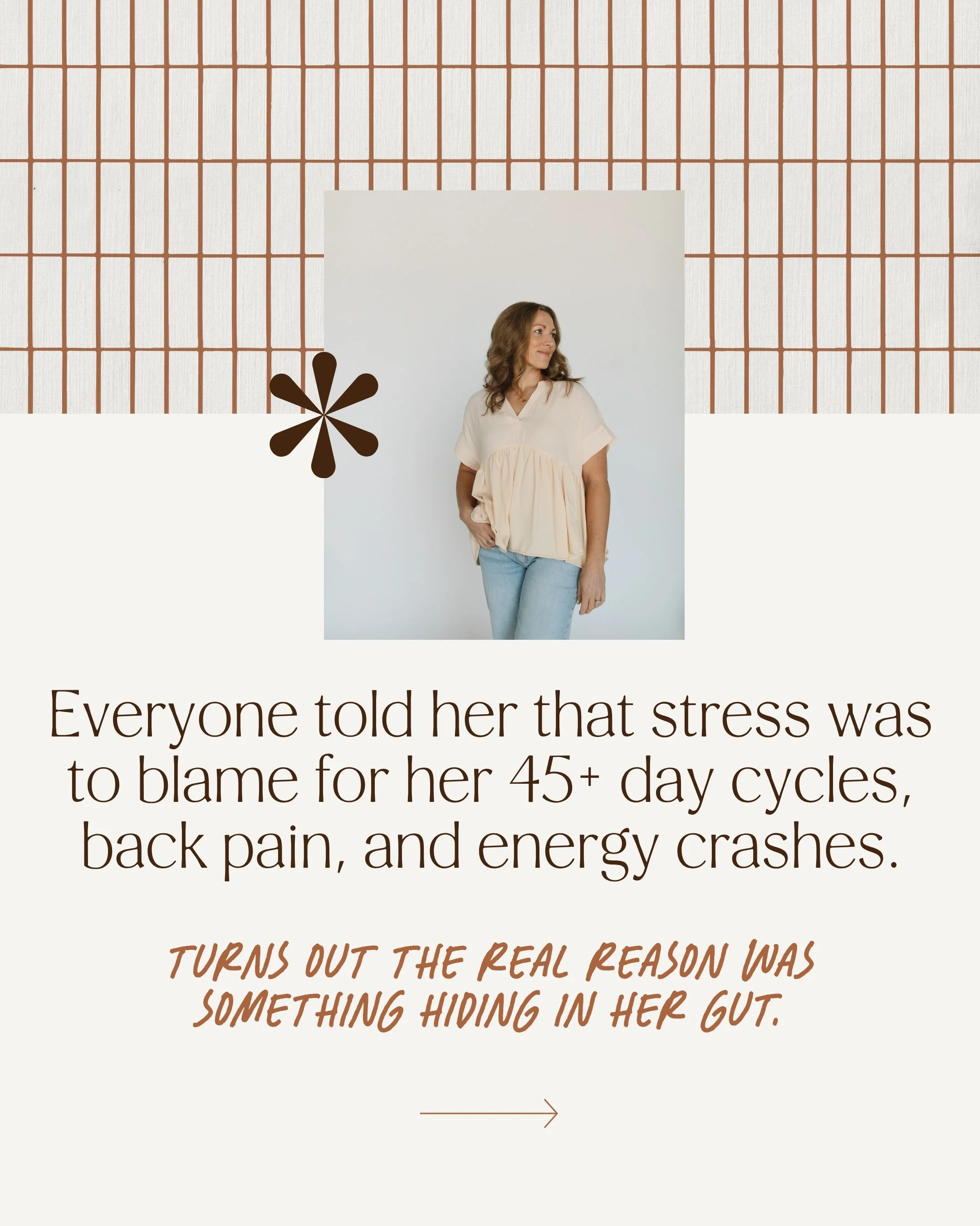 Can we talk about how &ldquo;it&rsquo;s just stress&rdquo; might be the most useless diagnosis in the history of diagnoses?

She had 45+ day cycles, back pain that wouldn&rsquo;t quit, and energy so bad she was laying her head on her desk just to get