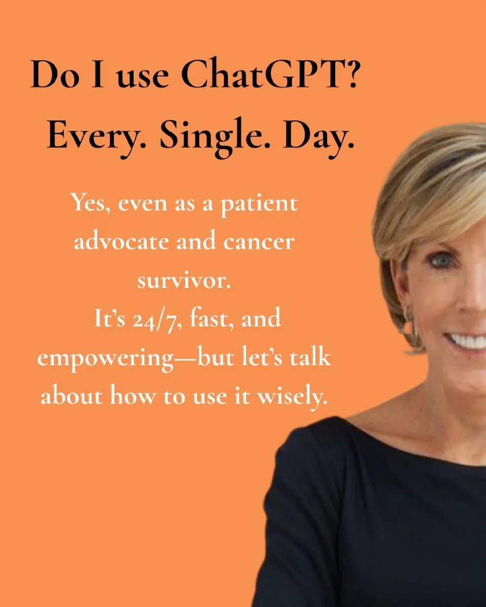 🧠 Do I use ChatGPT?
Every. Single. Day.

As a cancer survivor and patient advocate, I know how overwhelming the medical system can be. That&rsquo;s why I use AI&mdash;wisely&mdash;to stay informed, prep for appointments, and decode the jargon.

But 