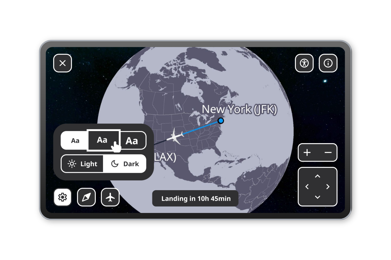 Accessibility Map Dark Mode