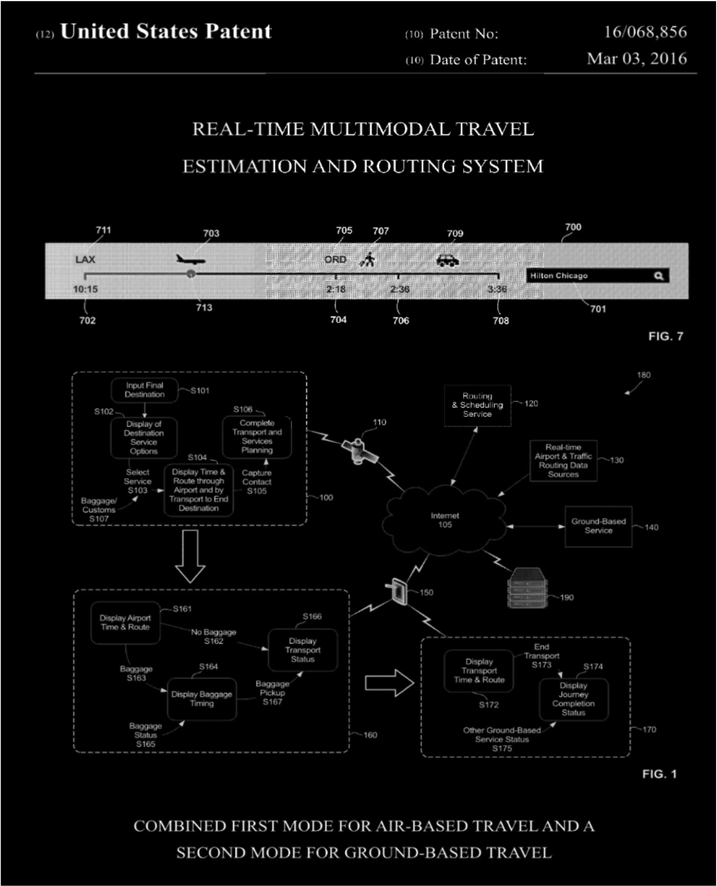 Patent: Real-Time Multimodal Travel Estimation And Routing System ...