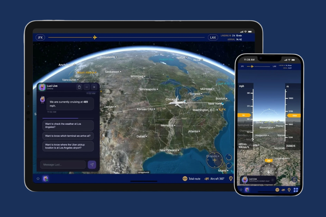 FlightPath3D Launches Luci Live: Inflight Map Becomes Intelligent Agent