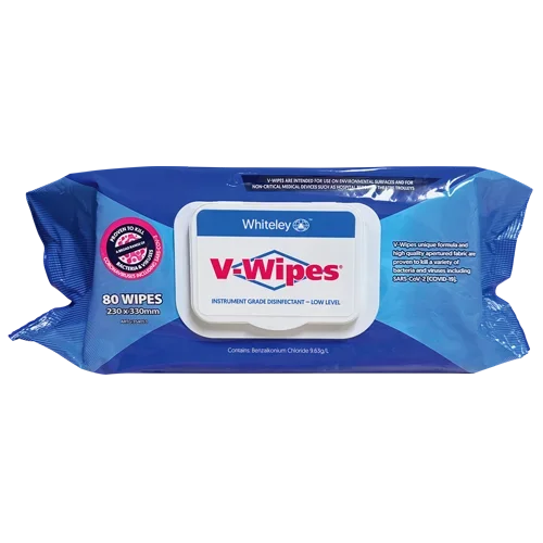 V-Wipes Premium Disinfectant Wipes (100 Sheets)