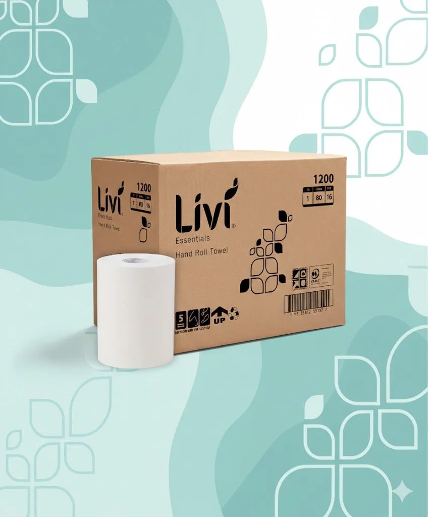 Livi Essentials Hand Roll Towel Carton of 16