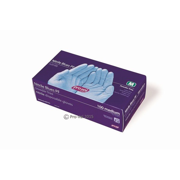 Pro-Val Nitrile Blue Gloves Packet of 100