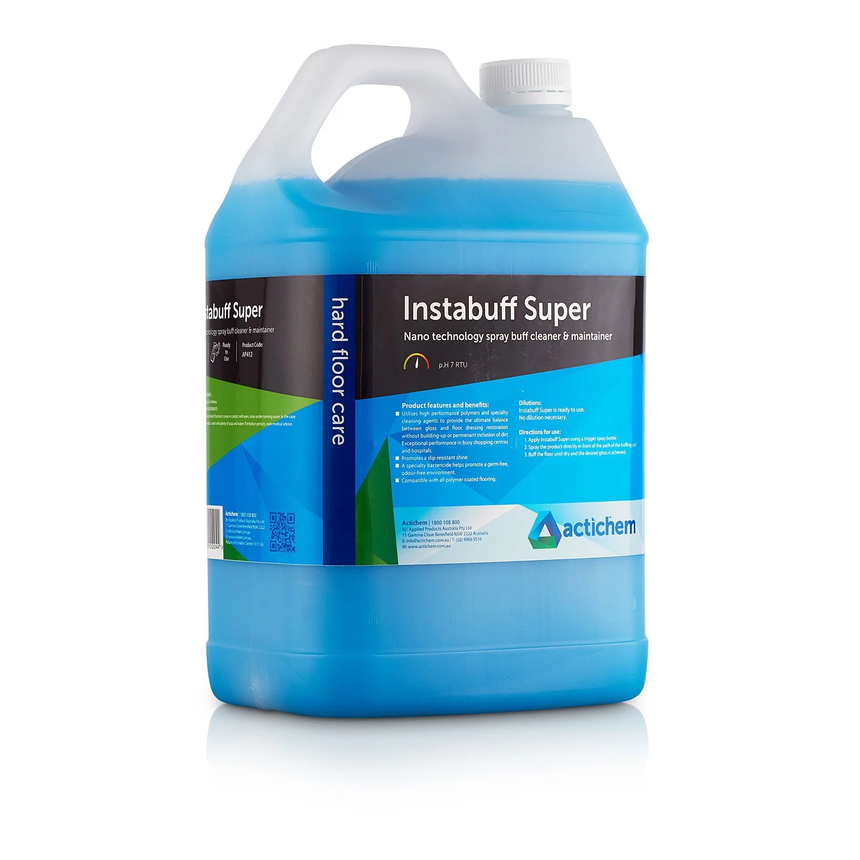 Actichem Floor Cleaner/Maintainer Instabuff Super 5L