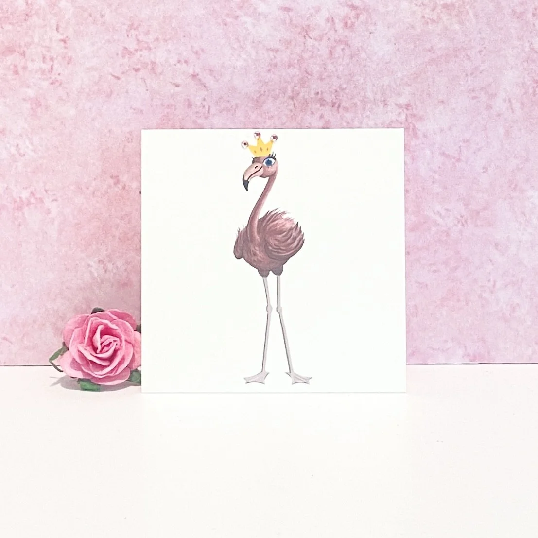 Fancy Flamingo Mini Card
