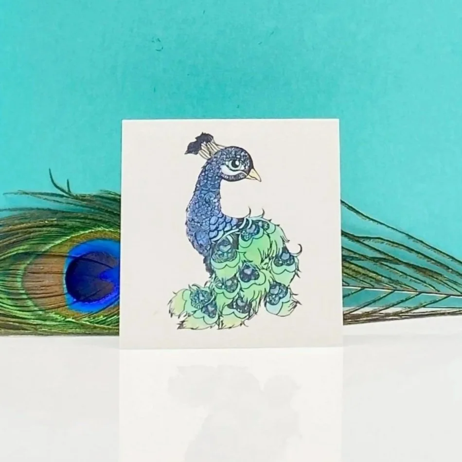 Peacock Mini Card