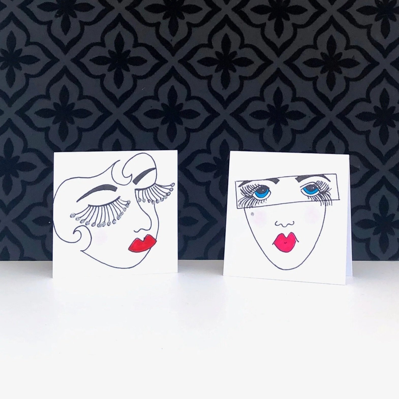 Pretty Faces Mini Cards
