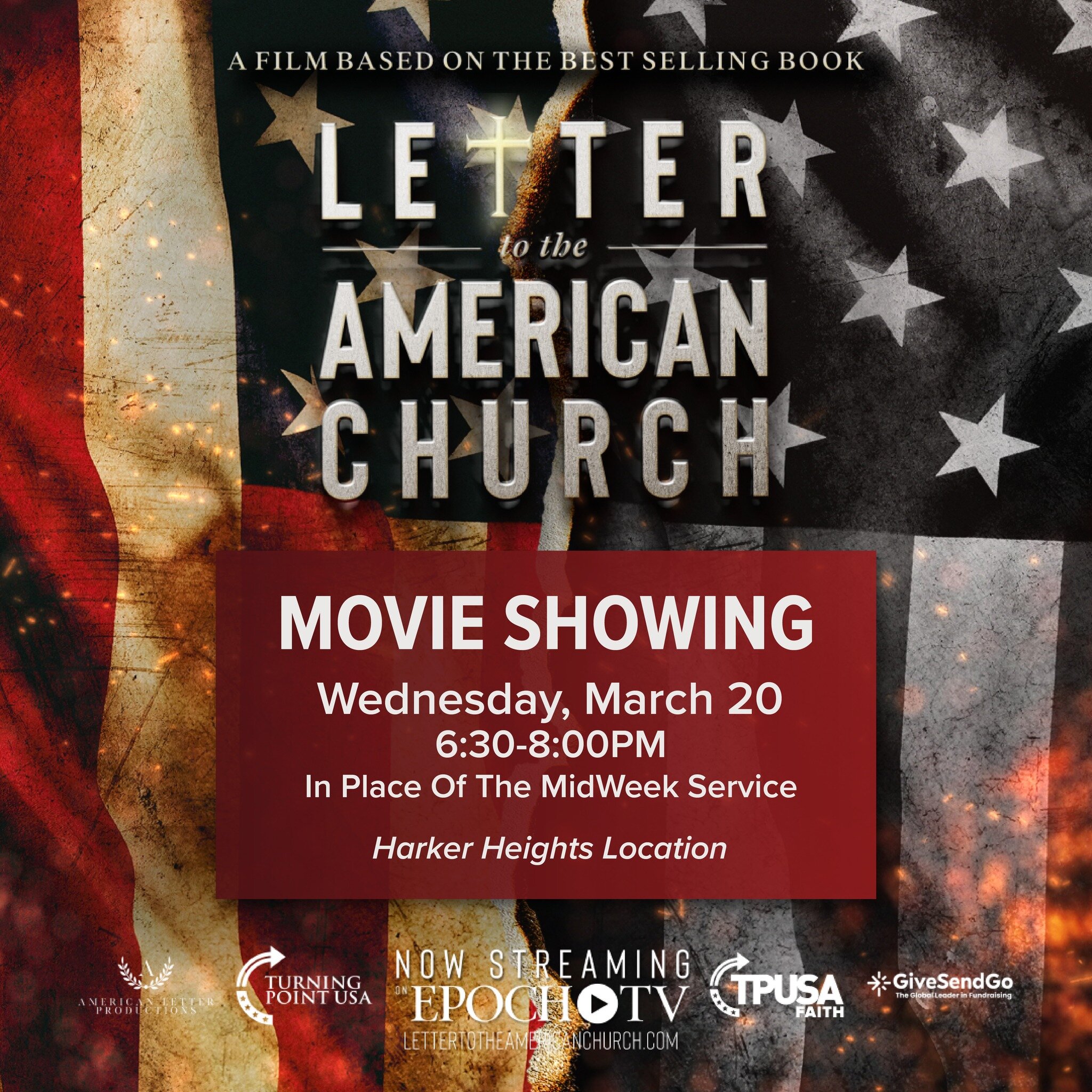 In place of MidWeek service tonight, we will be hosting a showing of &quot;Letter to the American Church&quot; from 6:30-8:00PM. Invite a friend, and head to vintage.church/events-hh to register!
