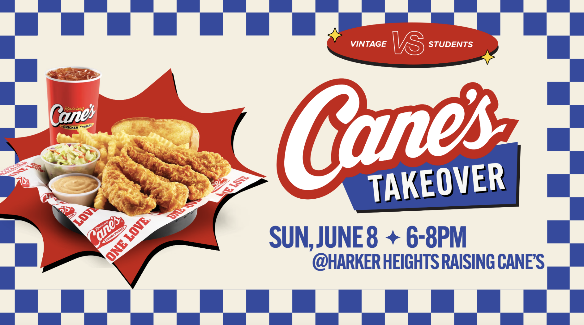 Vintage Students | Cane's Takeover