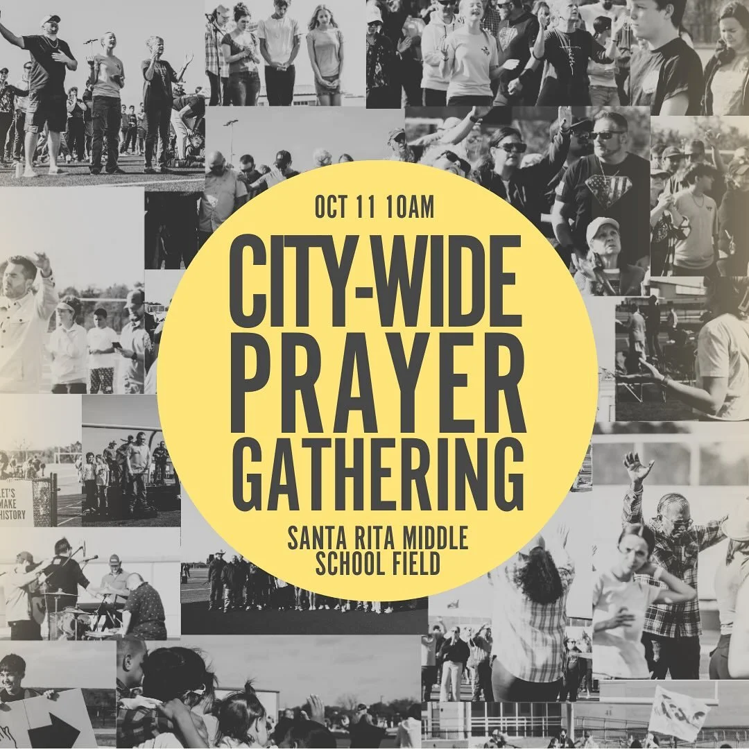 📣 Citywide Prayer Gathering 🙏
Join us this Saturday, October 11th at 10 AM on the Santa Rita Middle School football field in Liberty Hill!

We&rsquo;re coming together with believers from across our community to worship + pray over our city togethe