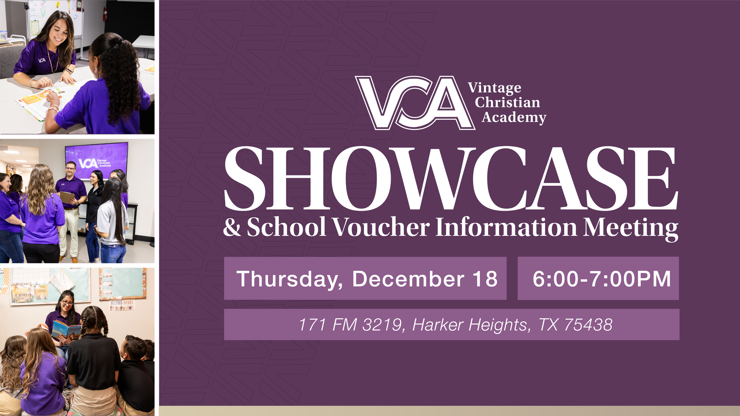 Vintage Christian Academy Showcase &amp; School Voucher Information Meeting