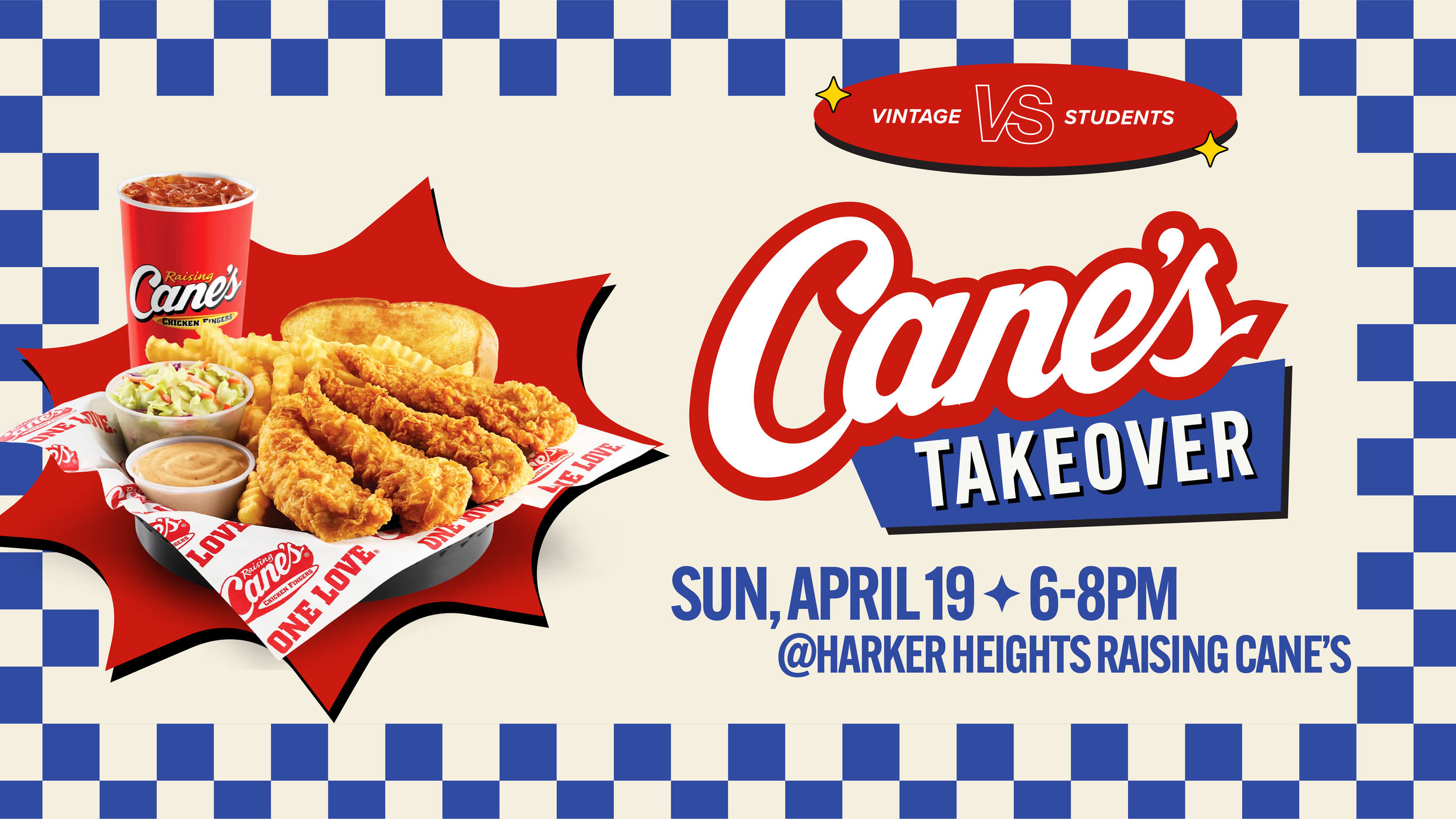 Cane’s Takeover | Vintage Students
