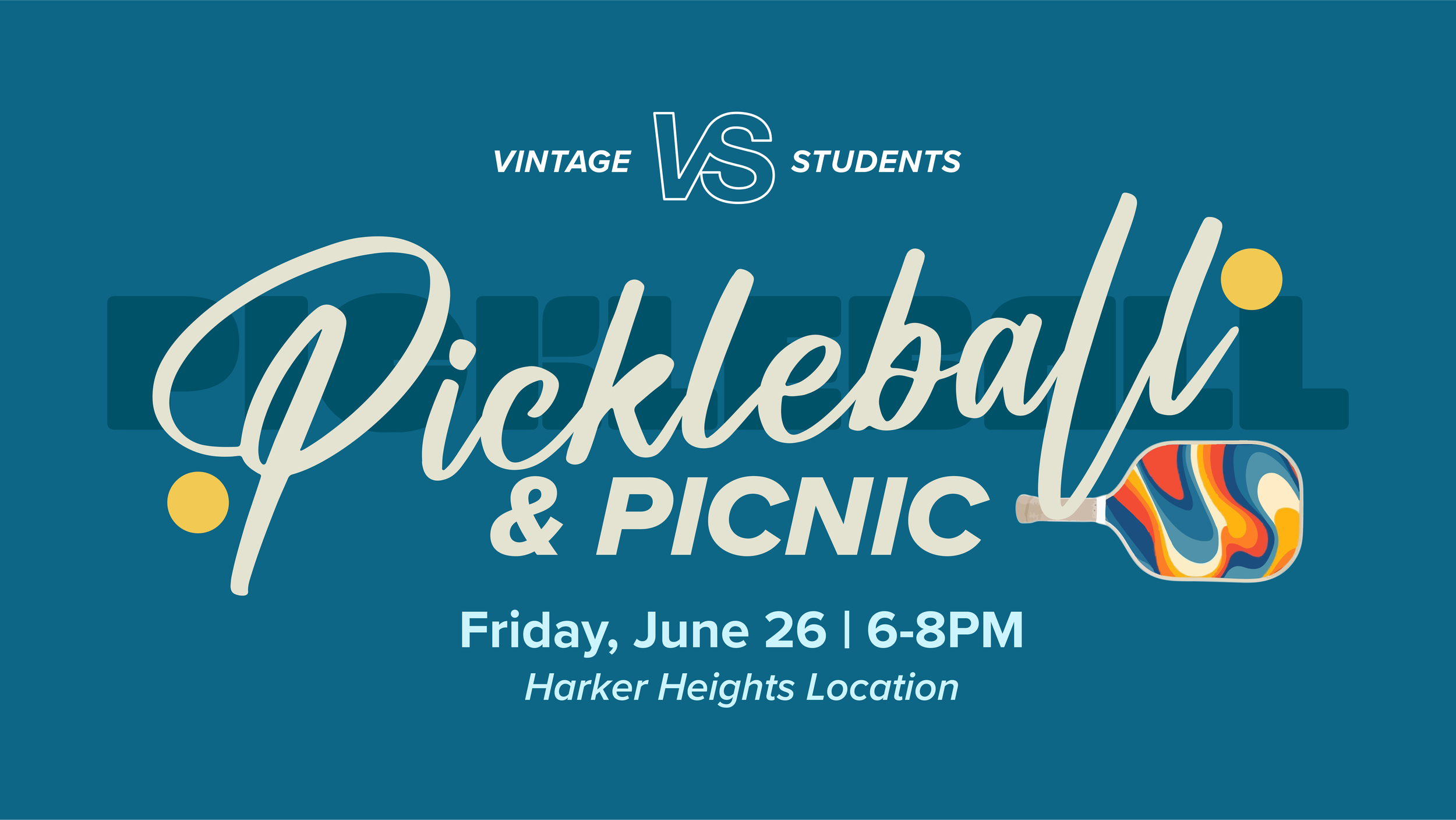 Pool &amp; Pickleball Nite | Vintage Students