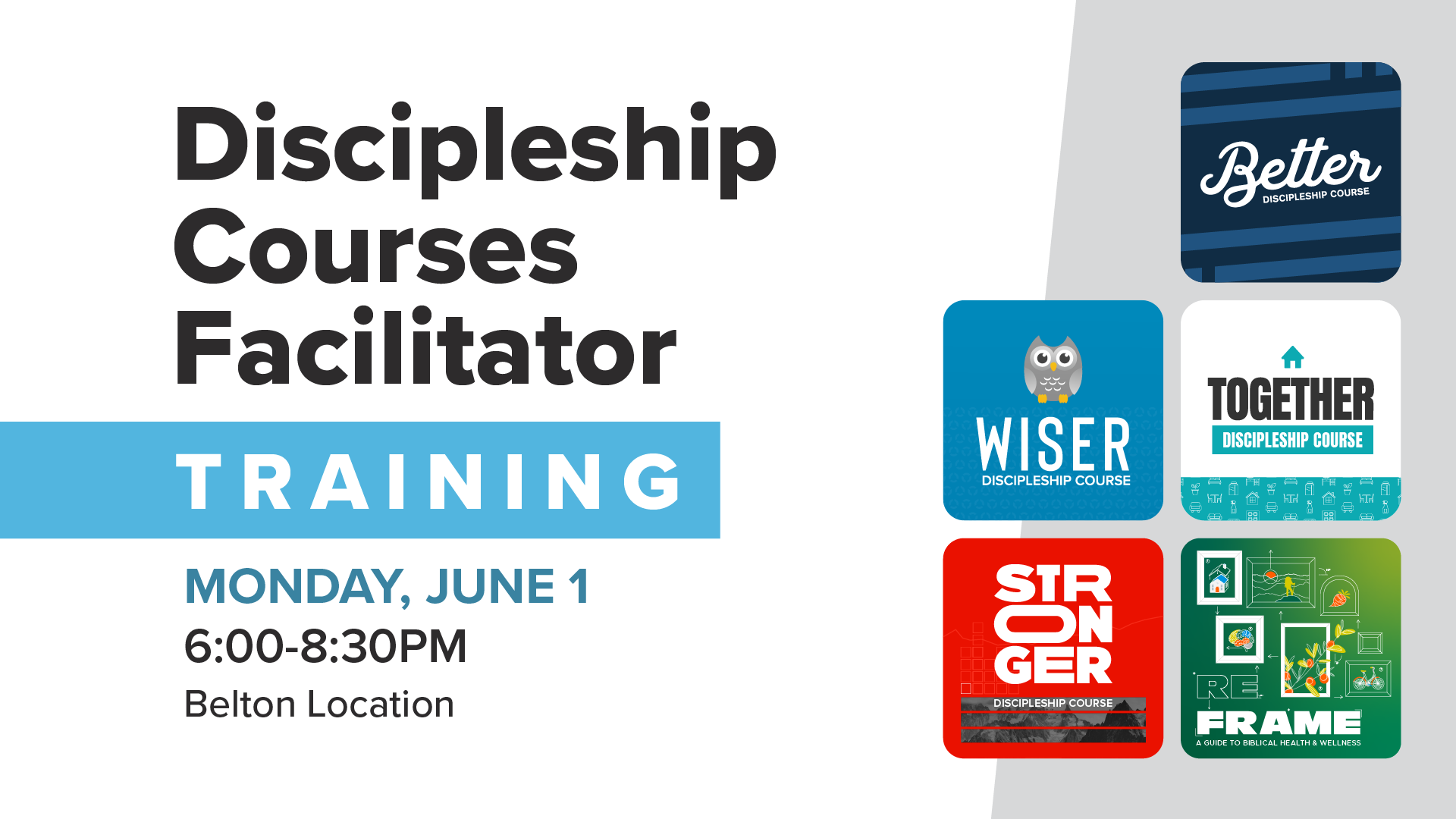 Discipleship Courses Facilitator Training