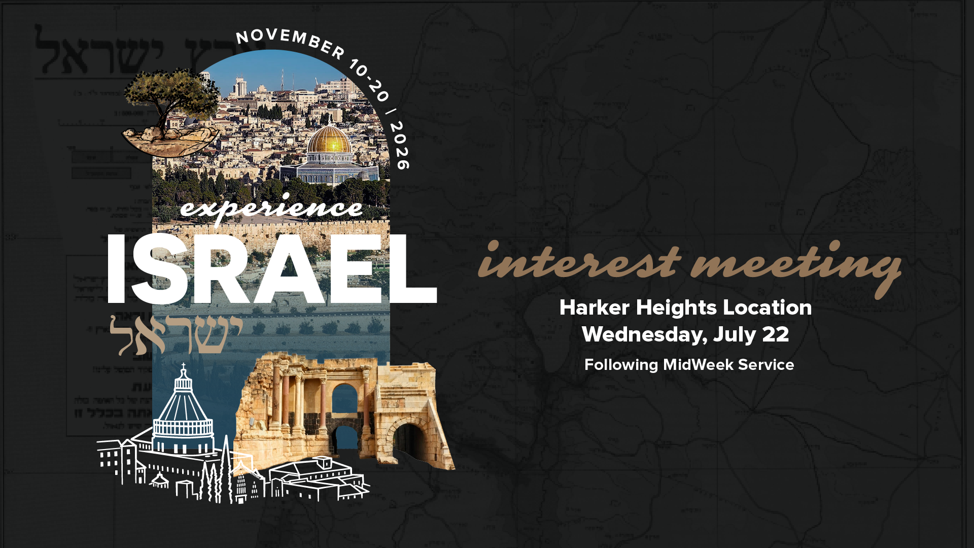 Experience Israel 2027 | Harker Heights | Interest Meeting