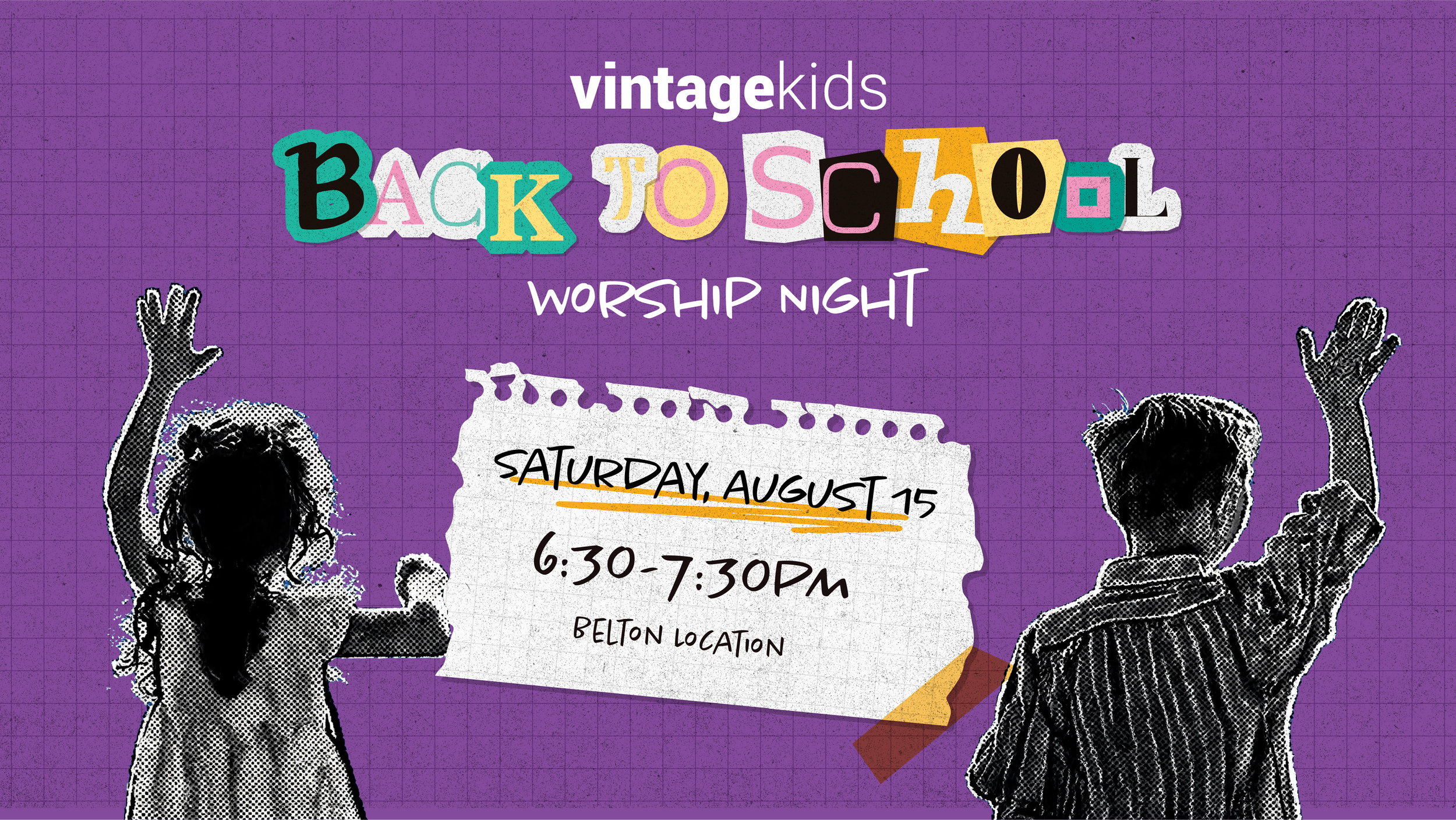 Vintage Kids Back to School Worship Night | Belton location
