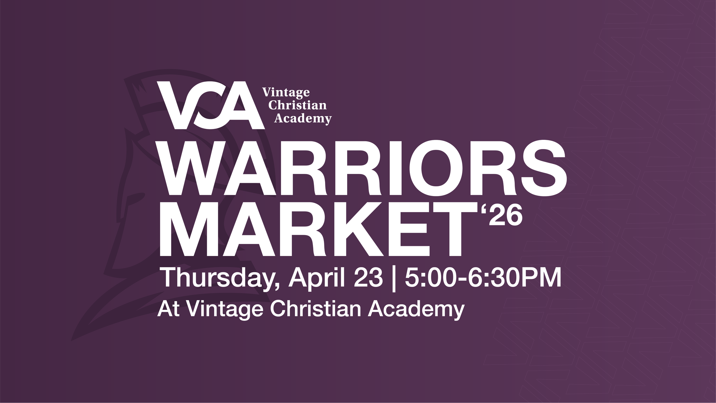 Vintage Christian Academy Warriors Market