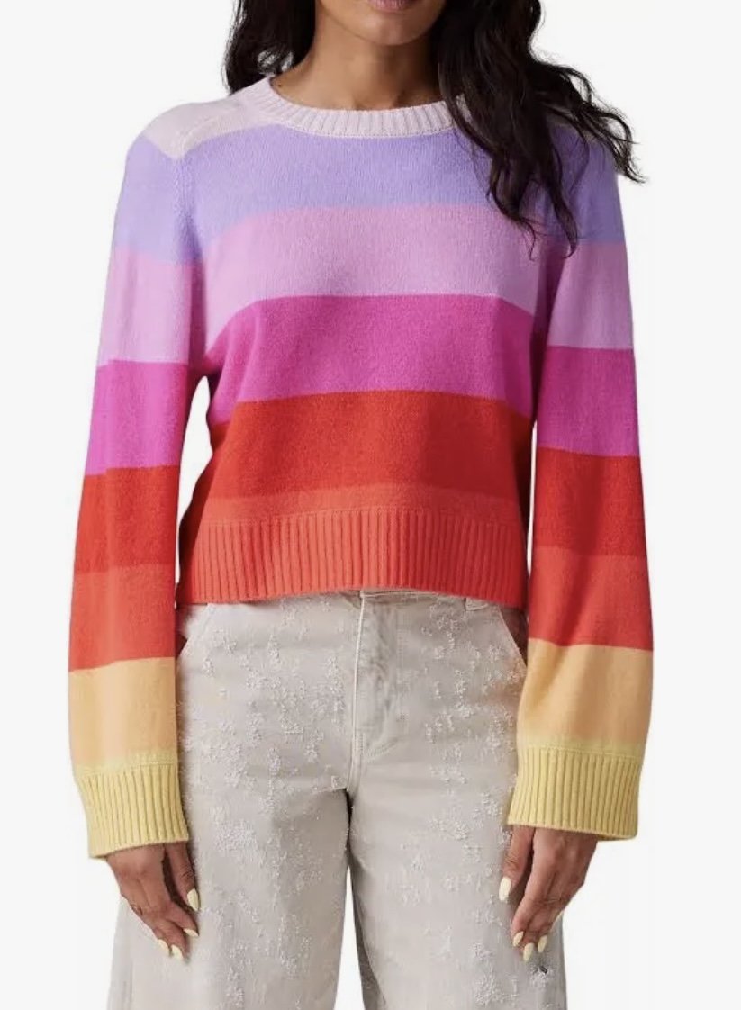 Gradient Stripped Sweather