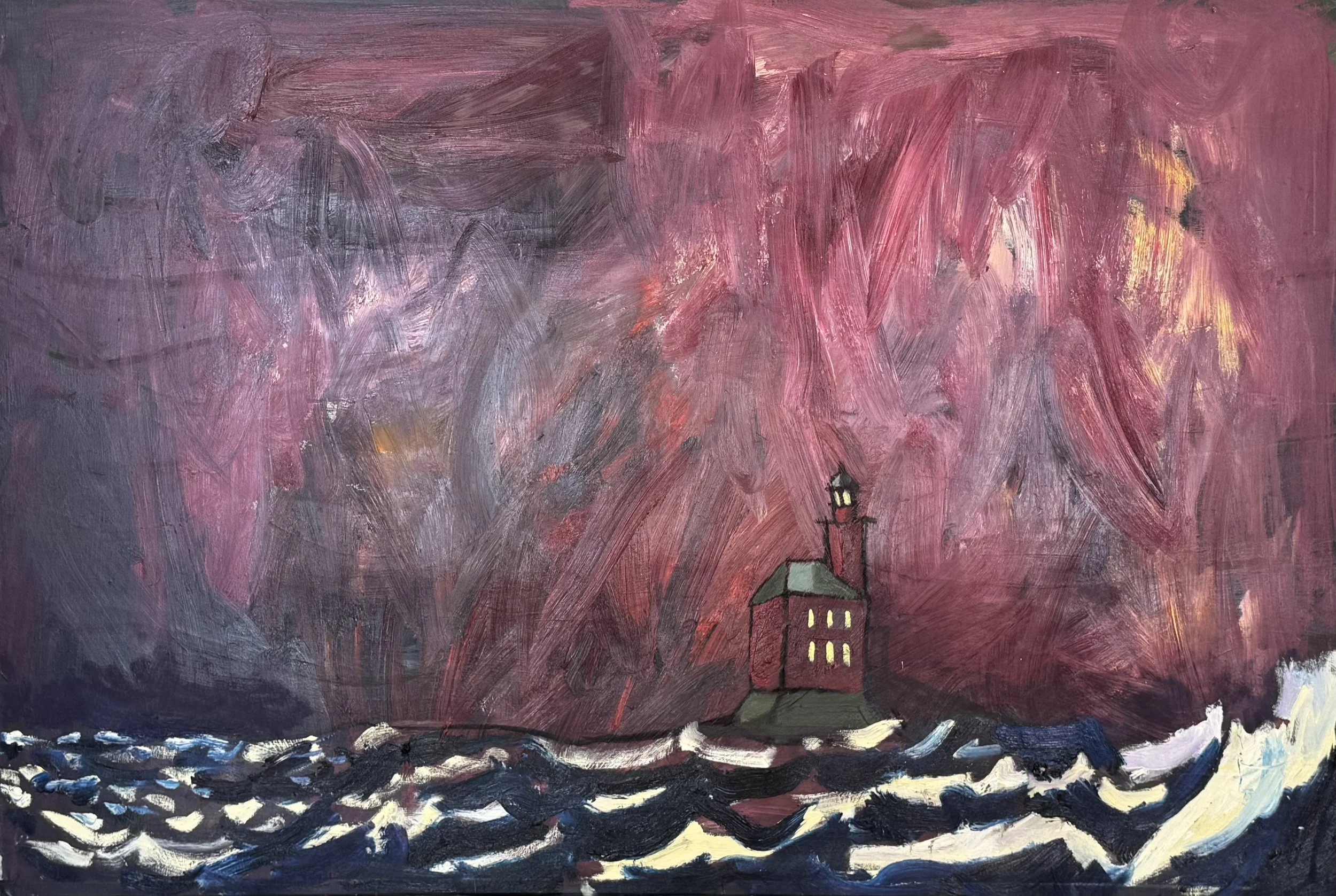 Myrsky nousee, 100x170 cm