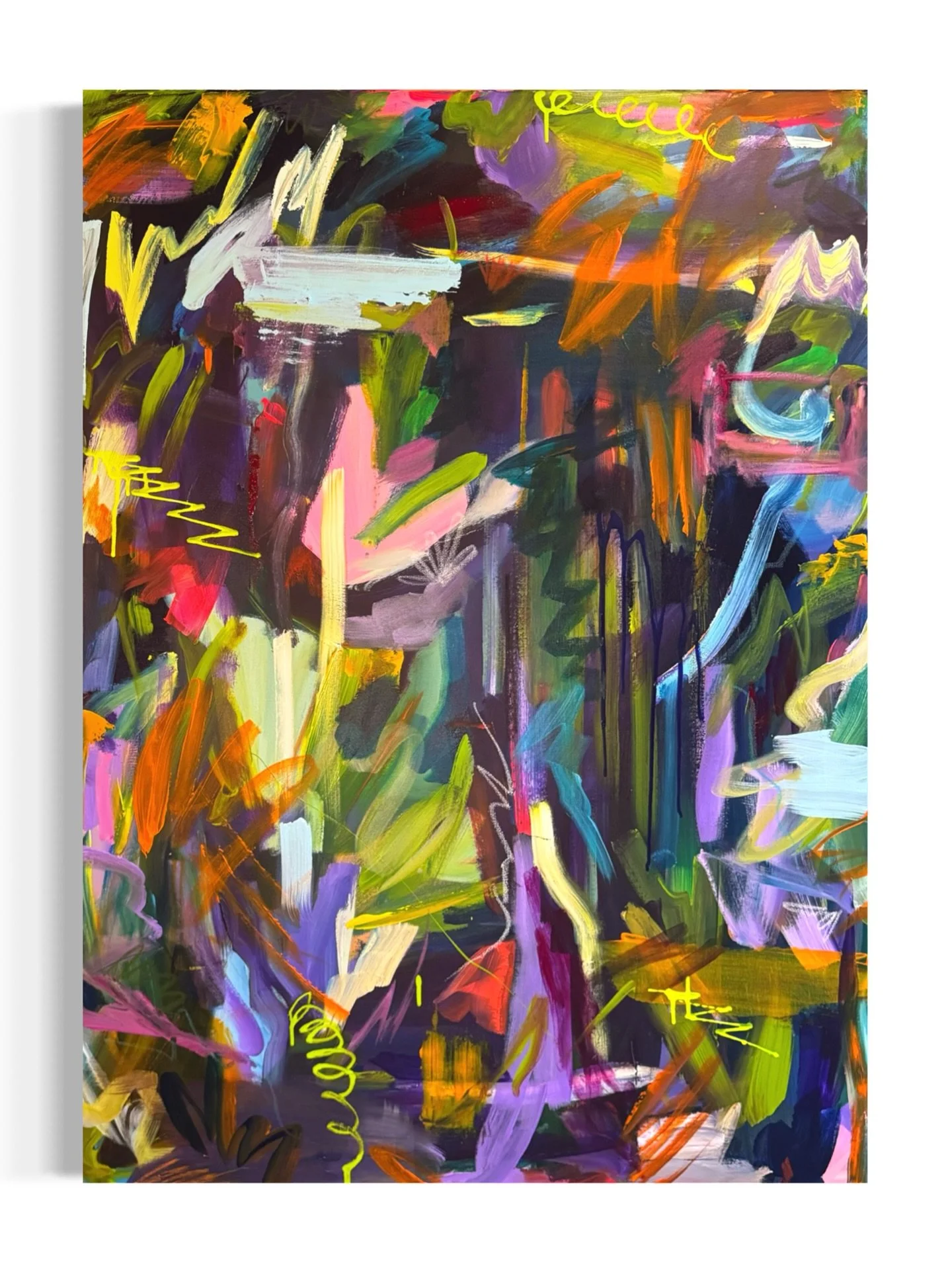 They say nothing good happens after midnight, but I disagree 😉😉 Somewhere After Midnight available now on my website or DM for inquiries! 🌃🎆

Somewhere After Midnight
40x30
Acrylic and Oil Pastel on Canvas 

#abstractart #artist #interiordesign #