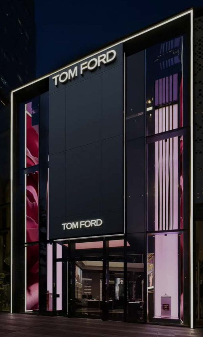 Tom Ford Rose Prick Retail Store Façade