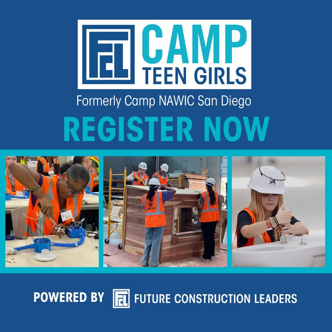 It's time!! Register under the FCL Camp for Teen Girls in the bio. Space is limited, so don't delay.

 #FutureConstructionLeaders #fclcamp #womeninconstruction #summercamp2024 #sandiegoconstruction #FCLcamp #HandsOnLearning #handsonexperience