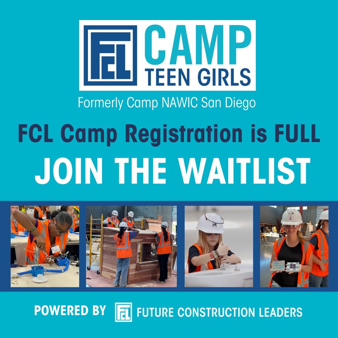 We couldn't be more excited to see so many teens excited about camp! We have 100 campers registered. Join the waitlist using the FCL Camp link in our bio.

 #FCLcamp #handsonexperience #summercamp2024 #sandiegoconstruction #HandsOnLearning #CareersIn