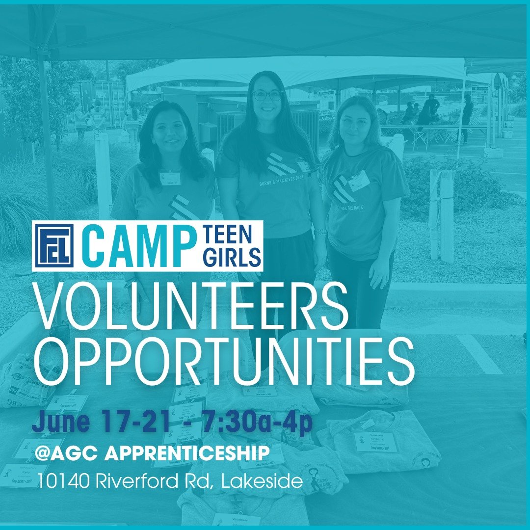 It's time! Sign up to volunteer for the FCL Camp for Teen Girls (formerly Camp NAWIC). We need general and skilled volunteers to help Camp run smoothly. Click on FCL Camp for Teen Girls in our bio to register. #VolunteerOpportunity 

 #FCLcamp #Futur