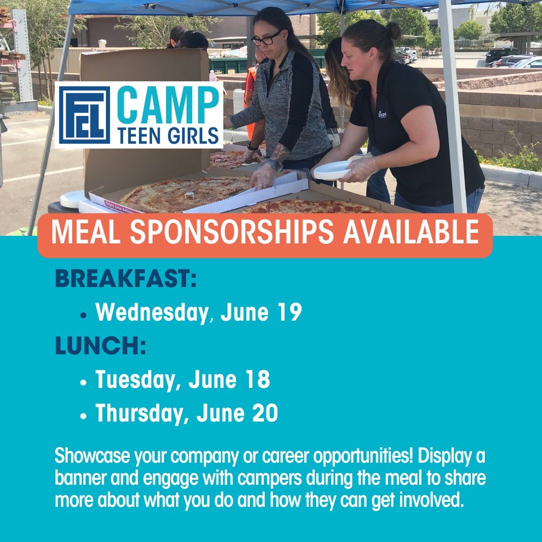 There is still time to become a FCL Camp sponsor! Feel free to DM us if you're interested in being a meal sponsor or want more info. #SponsorshipOpportunity 

 #FCLcamp #sandiegoconstruction #FutureConstructionLeaders #womeninconstruction #CareersInC