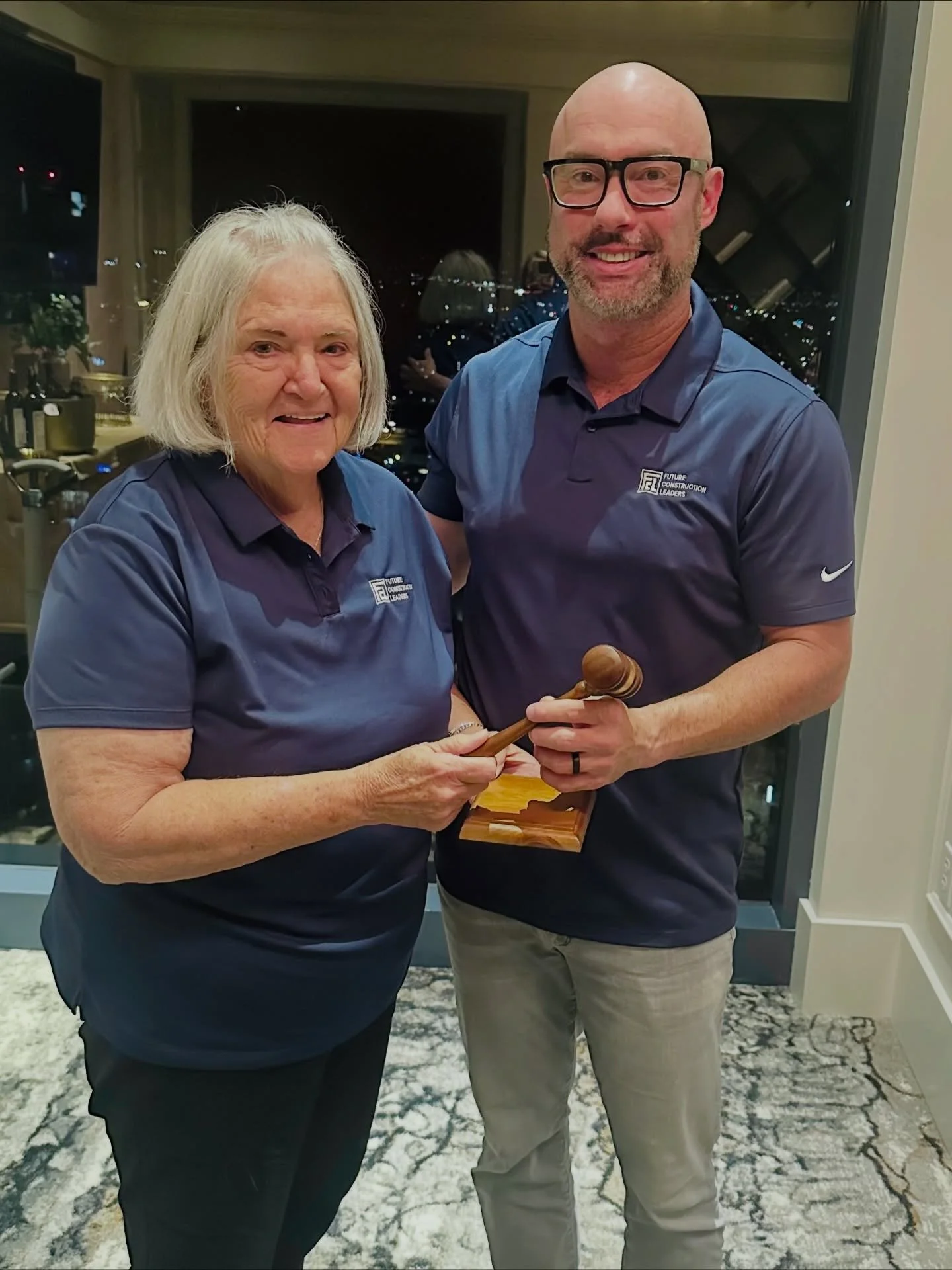 Big moment for Future Construction Leaders. We&rsquo;ve officially passed the gavel as we welcome our new President into leadership, Nick Jackson, CEO of Jackson &amp; Blanc. This simple gesture symbolizes our shared commitment to growing the next ge