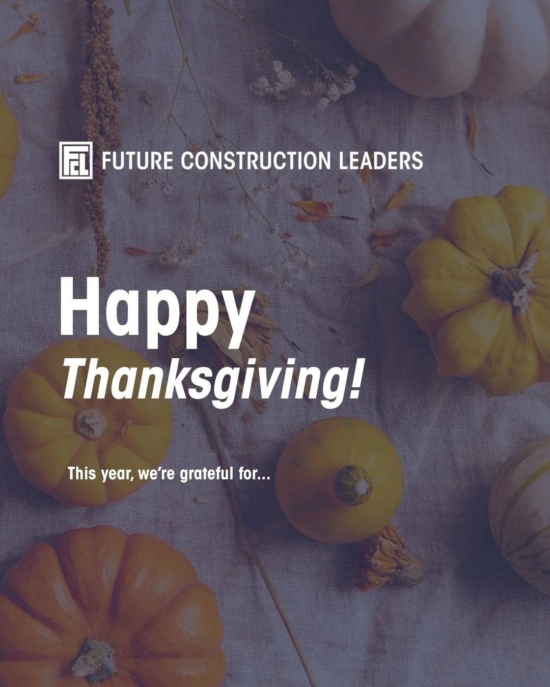 Happy Thanksgiving! 🍁🍽 As we head into the holiday, we&rsquo;re sharing a few words of gratitude from a few of our FCL team members.&nbsp;

We also want to offer a very special thanks on behalf of our entire foundation to the students, mentors, spo
