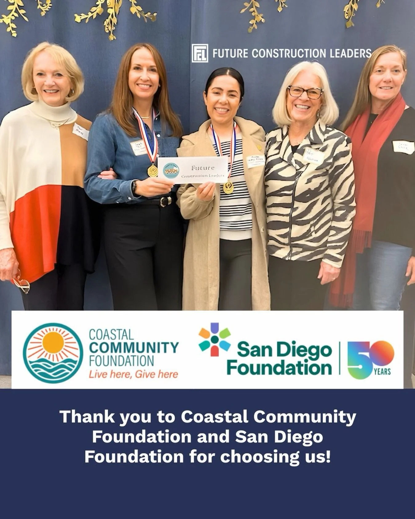 We are thrilled to receive a generous grant from Hand to Hand Coastal Community Foundation and the San Diego Foundation! This support will help expand our programs, giving students more opportunities to explore careers in construction and skilled tra