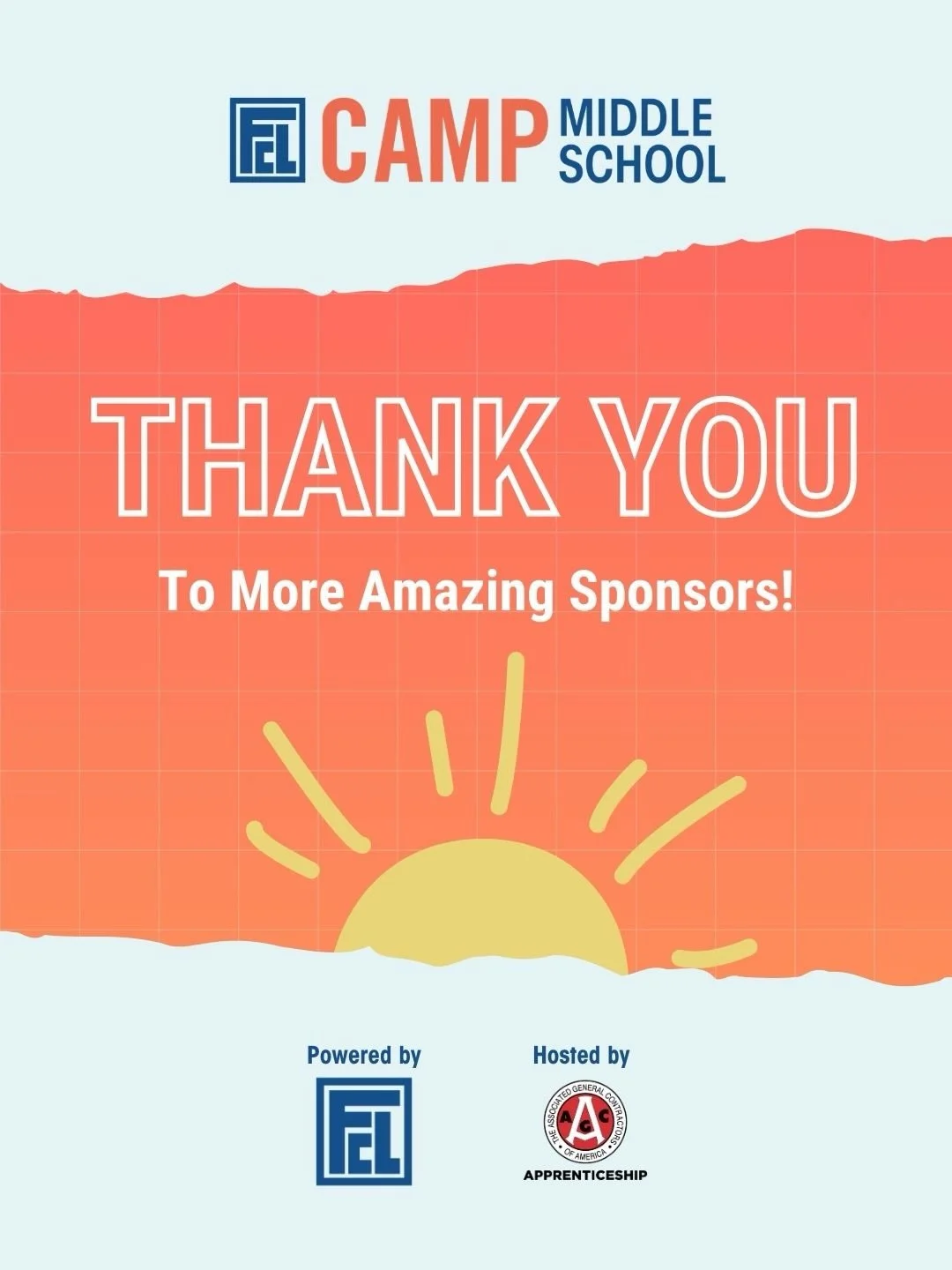 Here&rsquo;s some more incredible sponsors for our upcoming FCL Camp Middle School event. It takes a village and we truly have the best!