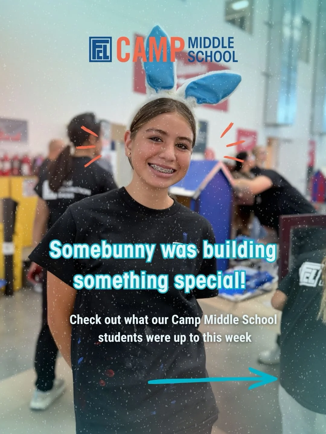 Happy Easter! We had a bit of holiday fun at our recent FCL Camp Middle School event. Stay tuned for more photos and a recap post coming soon. 🐰