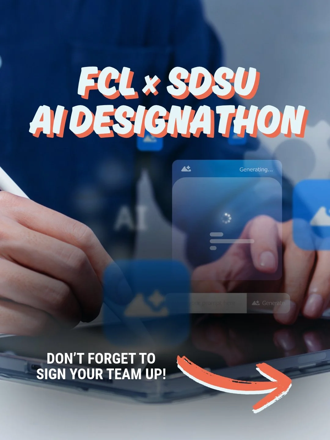 Attention high school CTE educators! 🚨 

Do you have high school students eager to solve real-world community problems using cutting-edge tech and engineering?

We have a brand new program just for you! The FCL x SDSU AI Designathon: a free, six-mon