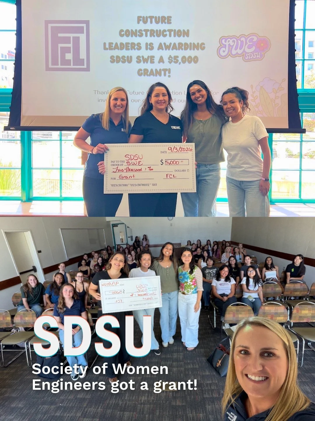 FCL is proud to award a grant to SDSU's Society of Women Engineers to support their national conference attendance and launch an official FCL scholarship!

Huge thanks to SDSU SWE Chapter President Aaisha Akhtar for her leadership and dedication to b
