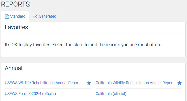 New Reporting System
