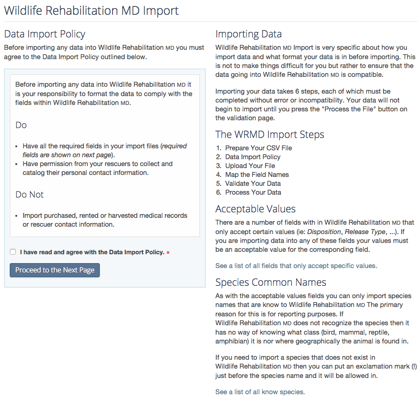 WRMD Import