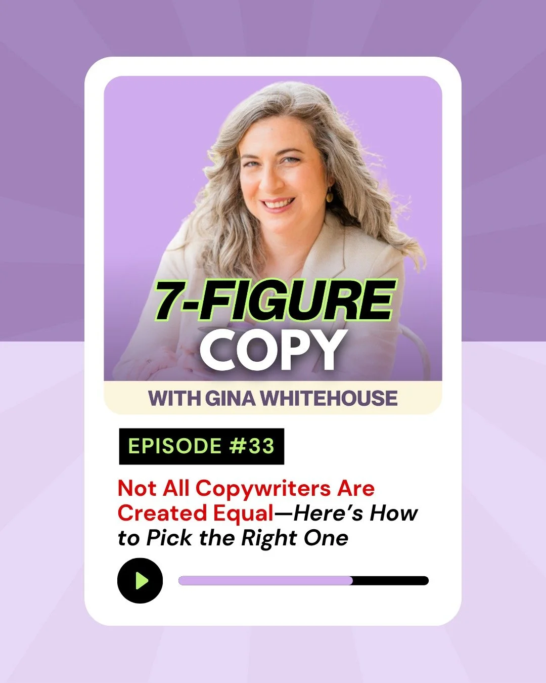 🧐 Thinking about partnering with a conversion copywriter?

Here&rsquo;s the truth no one tells you: not all copywriters are created equal.

I&rsquo;ve seen it too many times&mdash;business owners pour thousands into &ldquo;pretty words&rdquo; that d