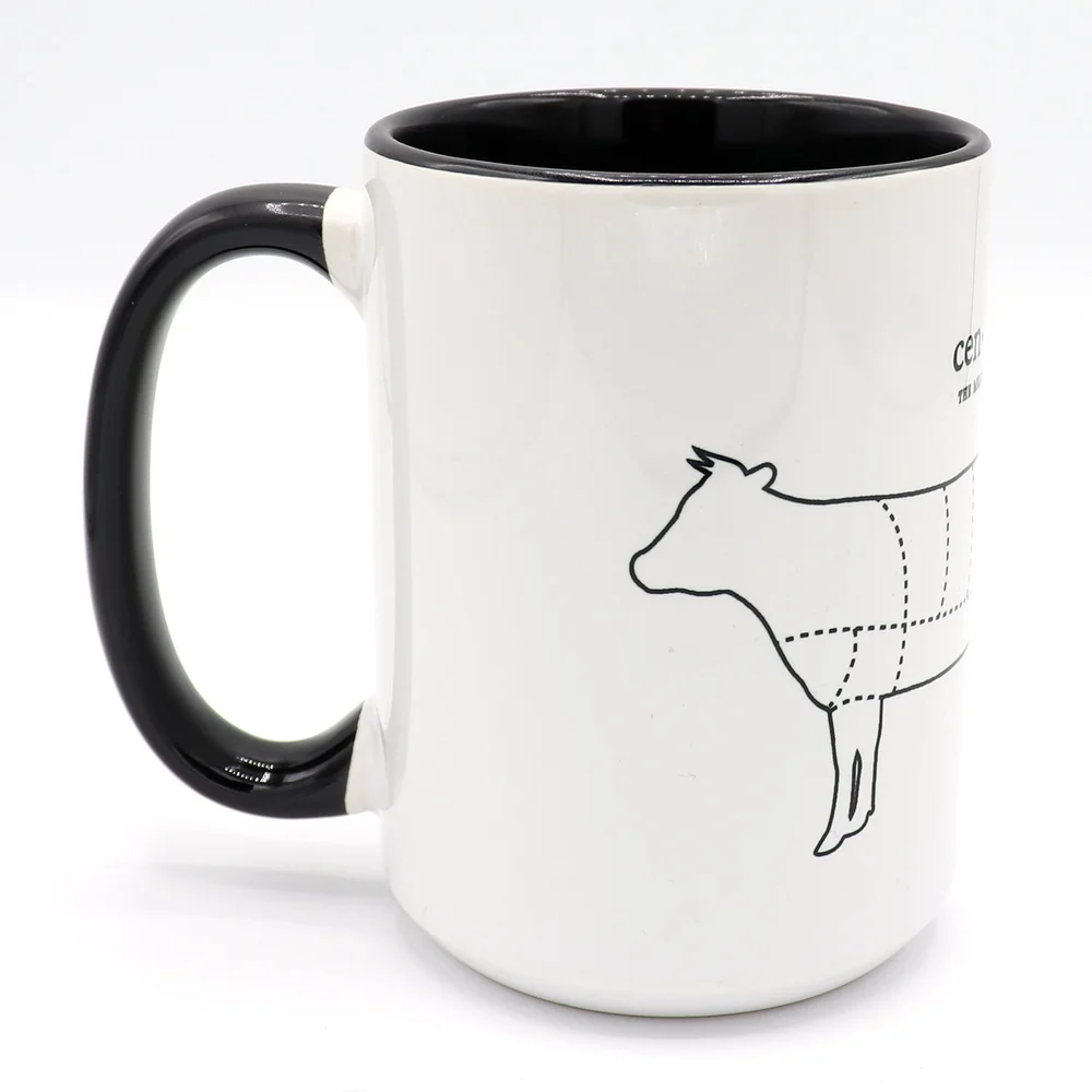 15 oz. Full-Color Ceramic Mug | Centicow The Meat of the Future   Level1Techs Store