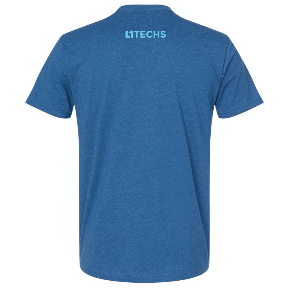 L1 Icon | Cotton/Polyester Blend T-Shirt - Cool Blue Heather 