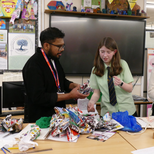 The Bishop’s Blue Coat High School welcomes Chester Cathedral’s Artist-in-Residence