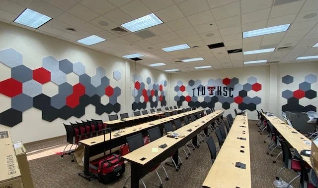 Acoustic material on wall.jpeg