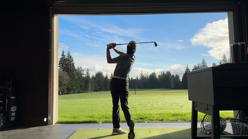 Graeme golfing