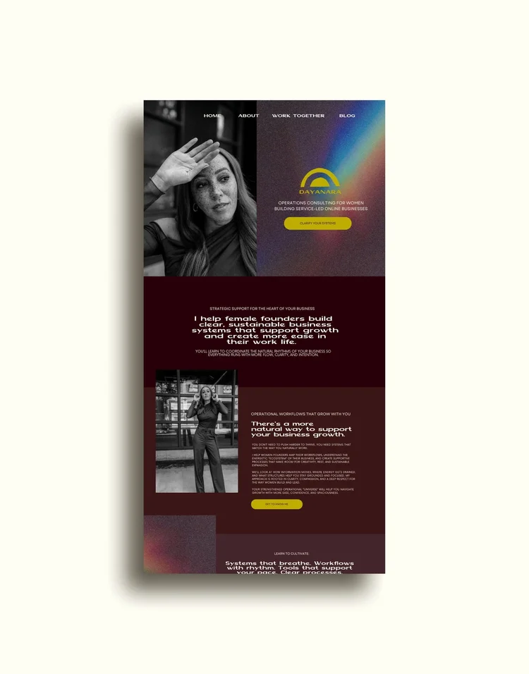 Dayanara Operations Consultant Website