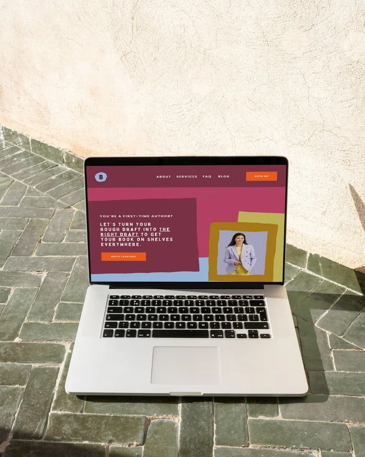 Brightlines Book Editor website design
