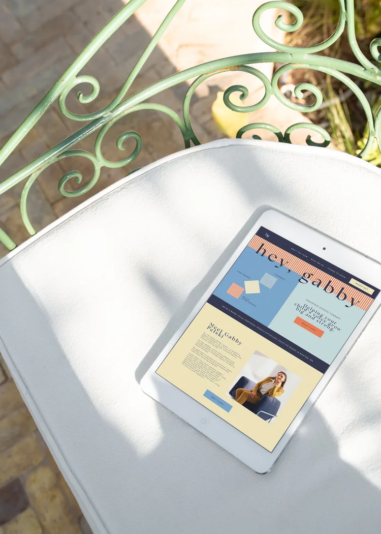 Hey Gabby website design
