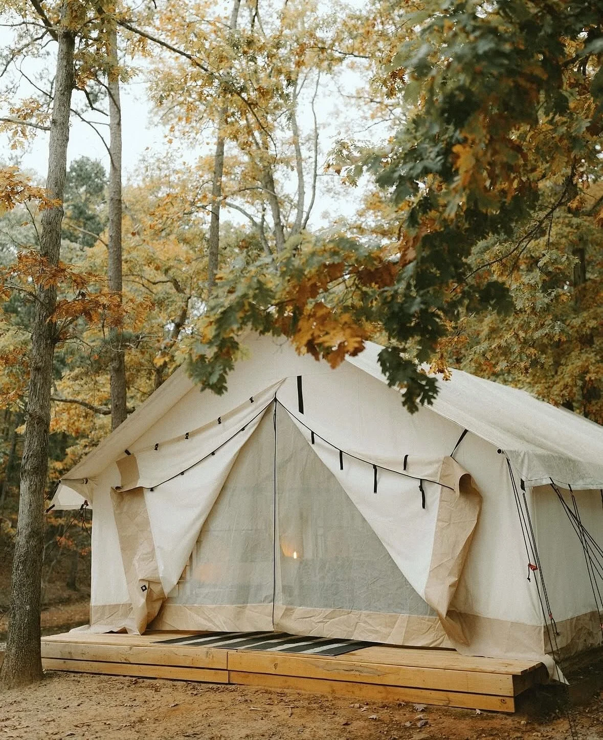 The leaves are turning and so is the calendar. Fall glamping at Kingston Downs is booking fast. Come savor the season before it slips away.