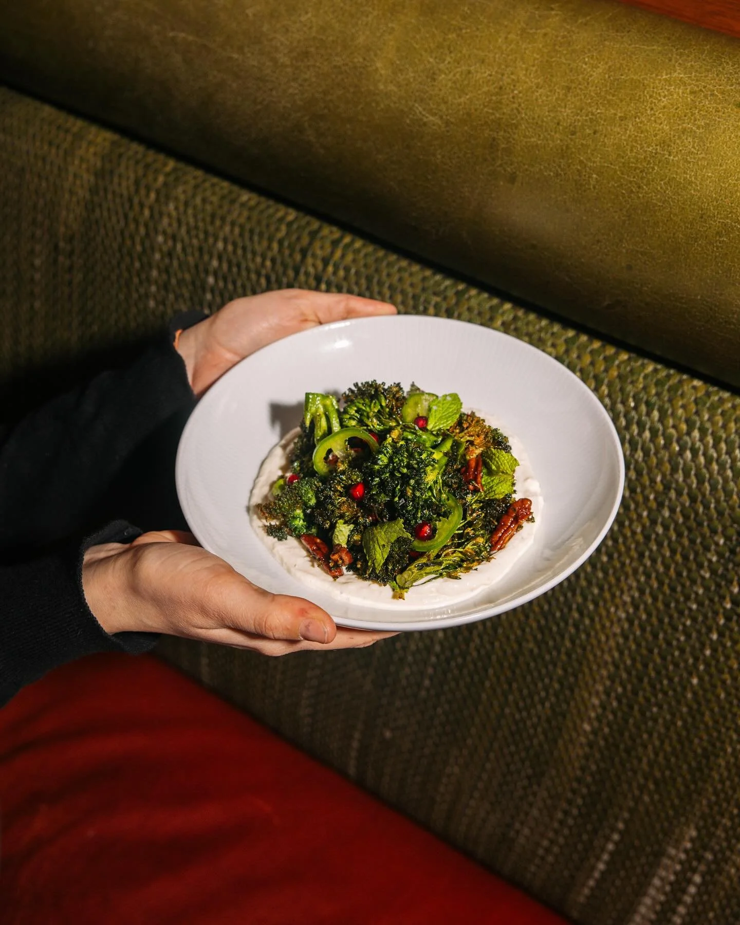 Because there&rsquo;s always room for one more Thanksgiving side. @lenaciardullo and @unionsquarecafe&rsquo;s Charred Broccoli is one of our go-tos. Sweet pomegranate, fresh mint, and a creamy yogurt base that ties it all together. Link in bio for th